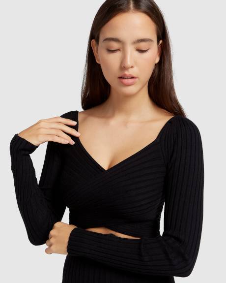 Belle & Bloom Forget Me Not Knit Crop