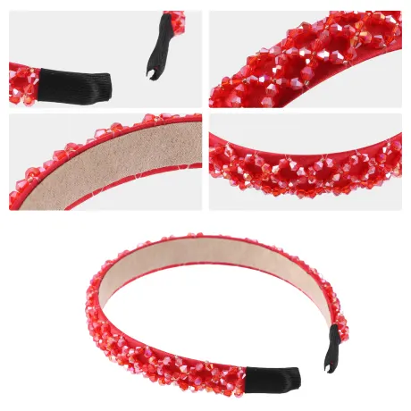 Unique Bargains - Bandeau orné de strass scintillants