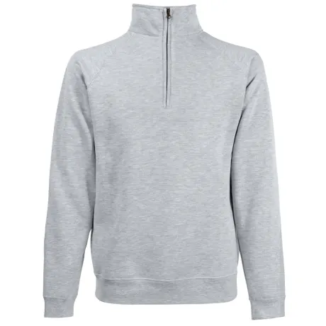 Fruit of the Loom - Mens Zip Neck Sweatshirt Top