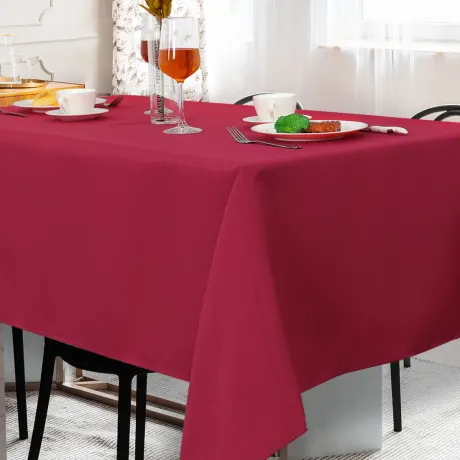 PiccoCasa- Rectangle Wrinkle Table Cover 60x104 Inches