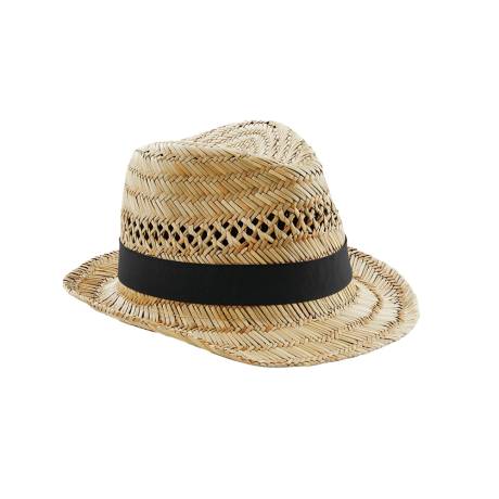 Beechfield - Unisex Adult Straw Summer Trilby