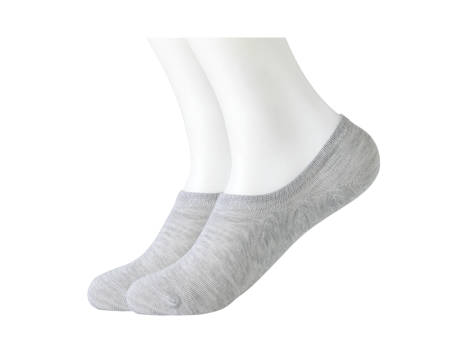 Unique Bargains- Men's 2 Pairs Elastic Cuff No Show Boat Sock