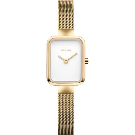 BERING - Montre classique pour femme en acier inoxydable de 20 mm en or jaune/or jaune