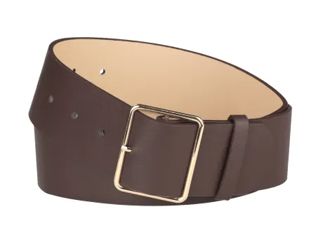 Allegra K- PU Leather Metal Pin Buckle Wide Belt