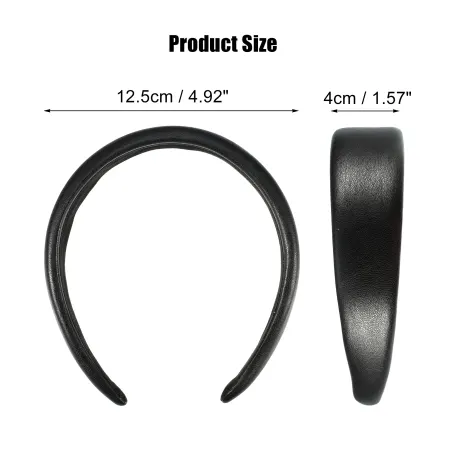 Unique Bargains- Faux Leather Hair Bands Headband