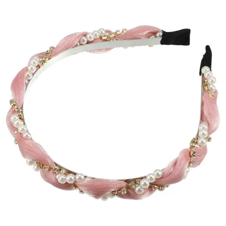 Unique Bargains - Rhinestone Faux Pearl Headband