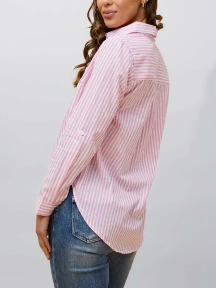 Annick - Irene Shirt Vertical Striped Long Sleeve