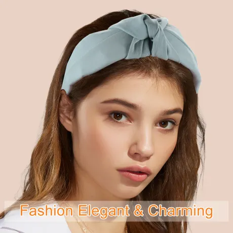 Unique Bargains- Solid Colors Top Knot Headbands