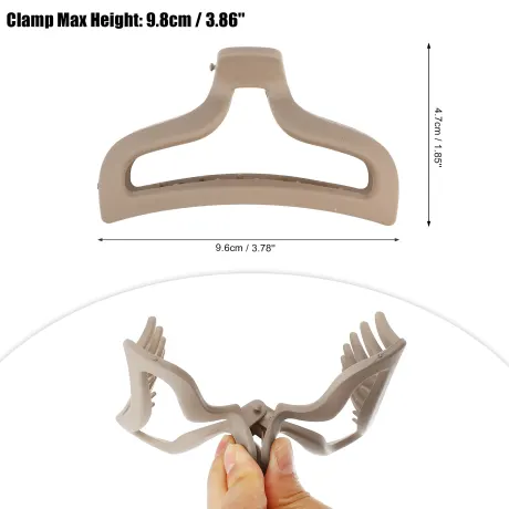 Unique Bargains - Plastic Basic Solid Hair Claws