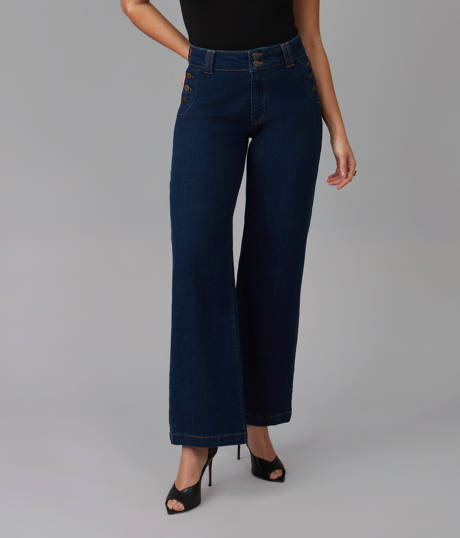 Lola Jeans COLETTE-DRB High Rise Wide Leg Jeans