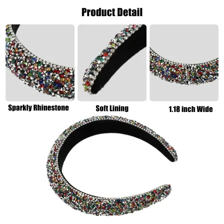 Unique Bargains- Rhinestone Crystal Diamond Bling Headbands