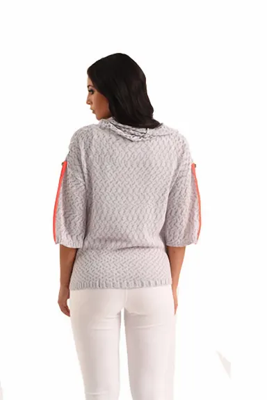 french kyss - Raquelle Cowl-Neck Crochet Top