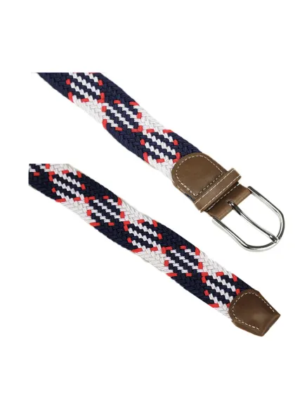 Unique Bargains- Unisex Canvas Elastic Fabric Woven Stretch Braided Belt