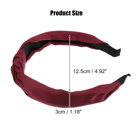 Unique Bargains- Satin Knot No Slip Headband Hairband