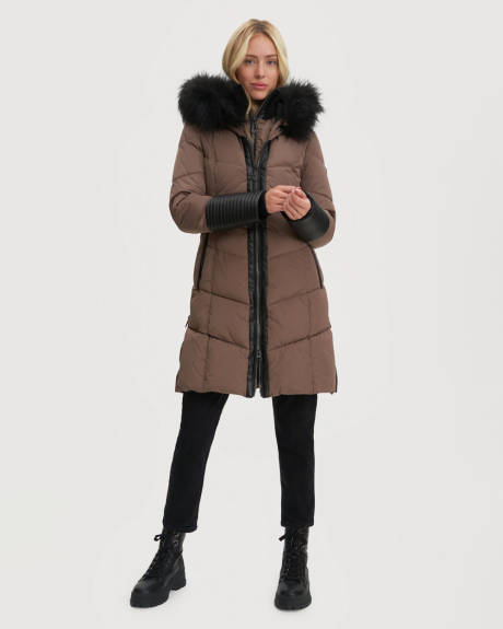 Noize - Priya Mid Length Quilted Parka