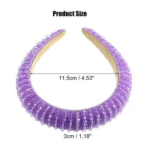 Unique Bargains- Crystal Embellished Rhinestone Bling Hairband