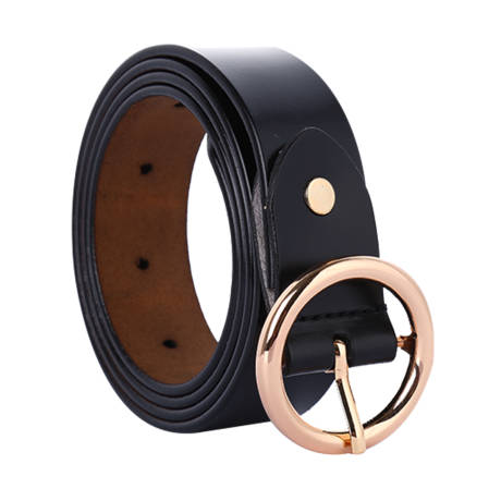 Allegra K- Round Pin Buckle Belt