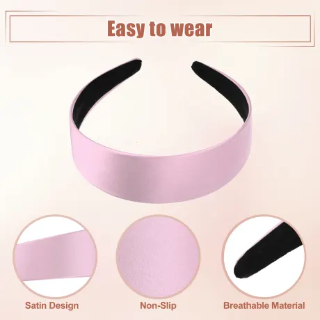 Unique Bargains- Wide Satin Headband