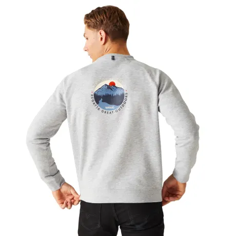 Regatta - Mens Nithsdale Mountain Crew Neck Crop Sweatshirt