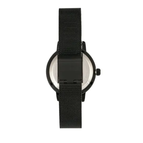 Sophie and Freda - Cambridge Bracelet Watch w/Swarovski Crystals - Black