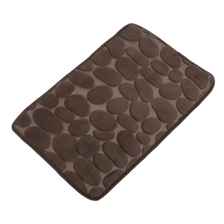 Unique Bargains - Tapis de salle de bain à motif pavé