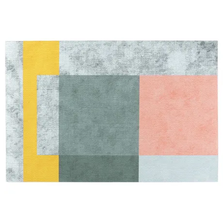 PiccoCasa- Modern Abstract Retro Colorful Bath Rugs 20" x 32"