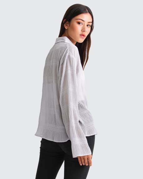 Belle & Bloom Yoko Shirred Chiffon Blouse