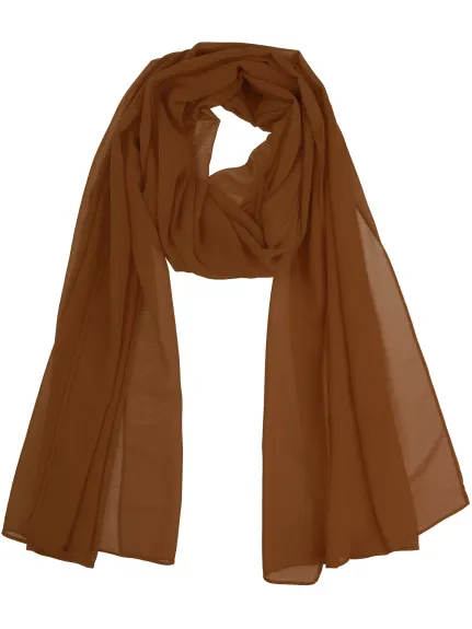 Allegra K- Solid Chiffon Sheer Long Scarf