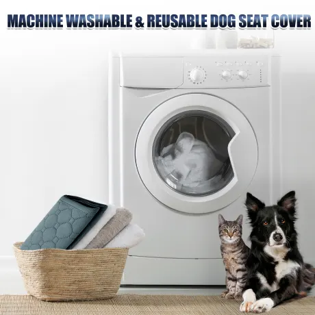 Unique Bargains- 2 Pcs Dog Seat Cover Reuse Car Seat Cover 150x90cm