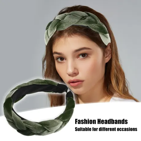 Unique Bargains - Thick Braided Velvet Headband