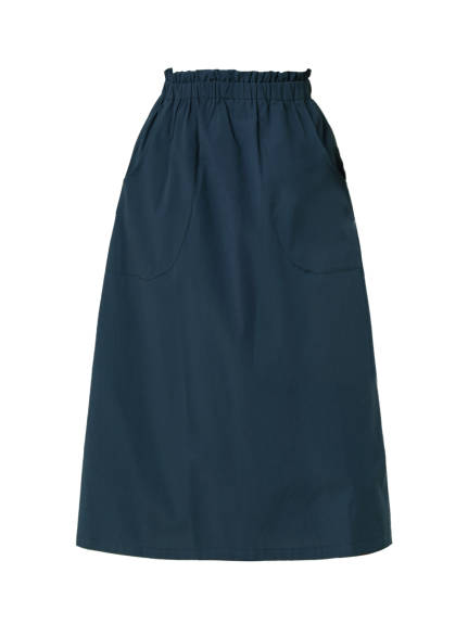 Allegra K- Cotton Elastic Waist Peasant A-Line Midi Skirt