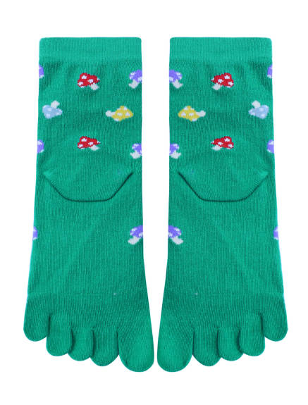 Allegra K- Women's Mushrooms Pattern Ankle Length Toe Socks