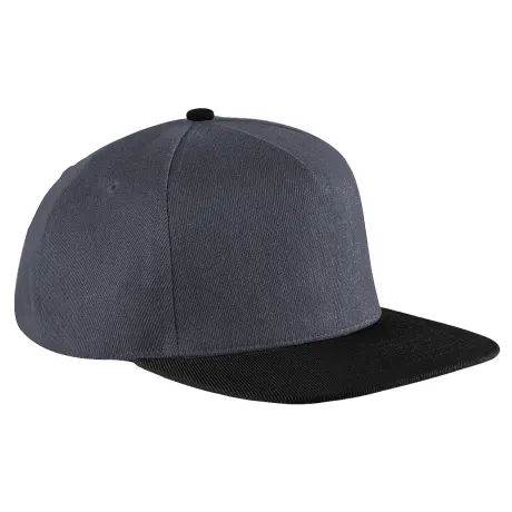 Beechfield - Unisex Original Flat Peak Snapback Cap (Pack of 2)