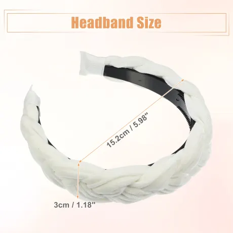 Unique Bargains - Fashion Solid Wide Headband