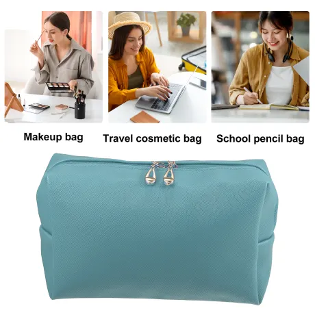 Unique Bargains- Makeup Bag Cosmetic Travel Waterproof PU Leather Case