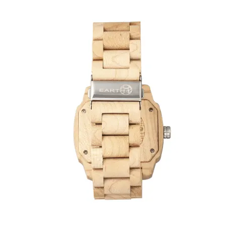 Earth Wood - Scaly Bracelet Watch w/Date - Olive