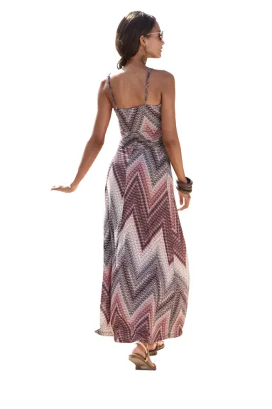 Lascana-Sleeveless Print Maxi Dress