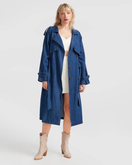 Belle & Bloom Wild Skies Denim Trench