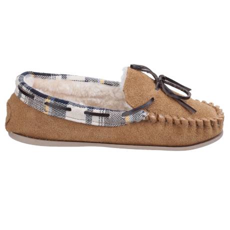 Cotswold - Womens/Ladies Kilkenny Classic Fur Lined Moccasin Slippers