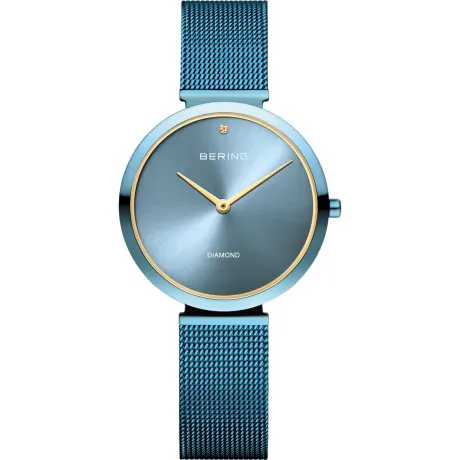 BERING - 32mm Ladies Charity Stainless Steel Watch In Blue/Blue