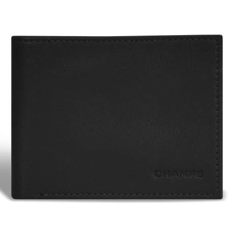 Onyx Collection - Leather Center Wing Wallet