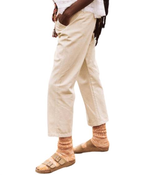 THE GREAT. PANTALON CHINO RANGER TEINT DANS LA MASSE