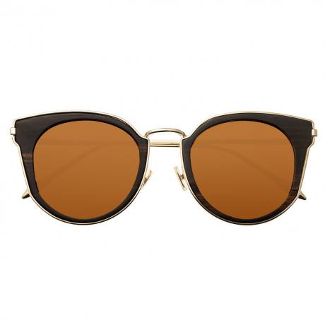 Earth Wood - Karekare Polarized Sunglasses - Red Rosewood/Black