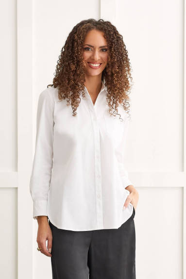 Tribal - Classic White Button Up Shirt