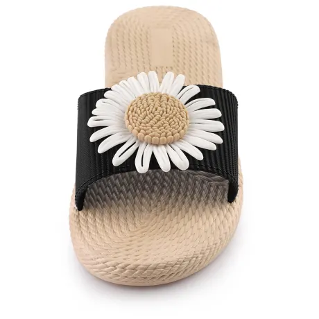 Allegra K - Espadrille Slip-on Sunflower Slides Sandals