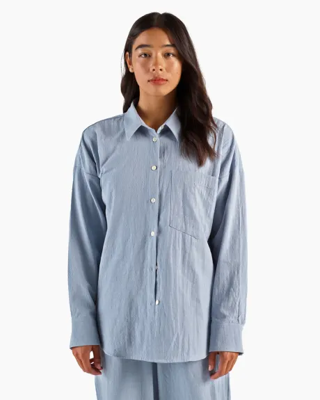 Relaxed Cotton Slub Shirt