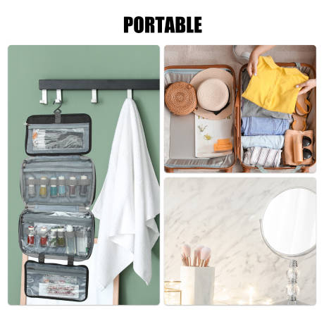 Unique Bargains- Travel Toiletry Bag Makeup Organizer Waterproof