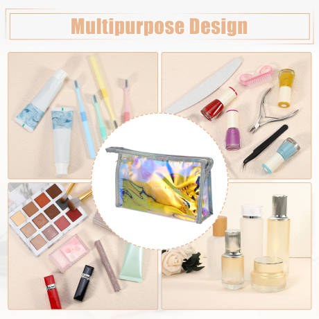 Unique Bargains- Clear Makeup Bag Toiletry Travel Storage PVC