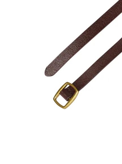 Allegra K- Adjustable Skinny Faux Leather Belt