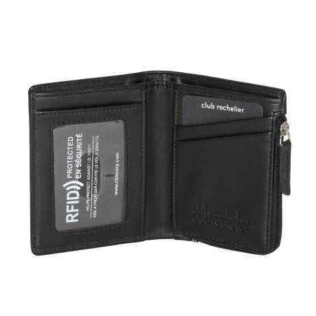 Club Rochelier Men's City Zip Bifold Wallet